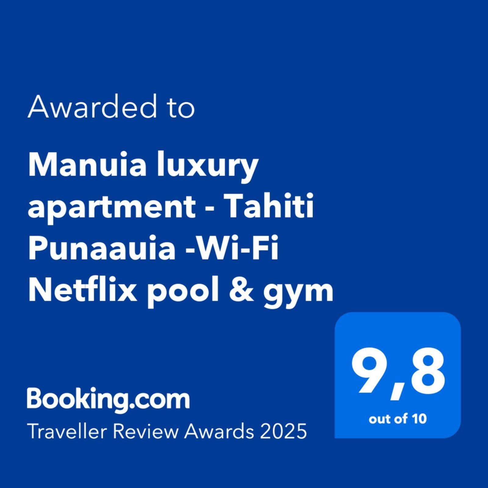 Manuia Luxury Apartment - Tahiti Punaauia -Wi-Fi Netflix Pool & Gym 外观 照片